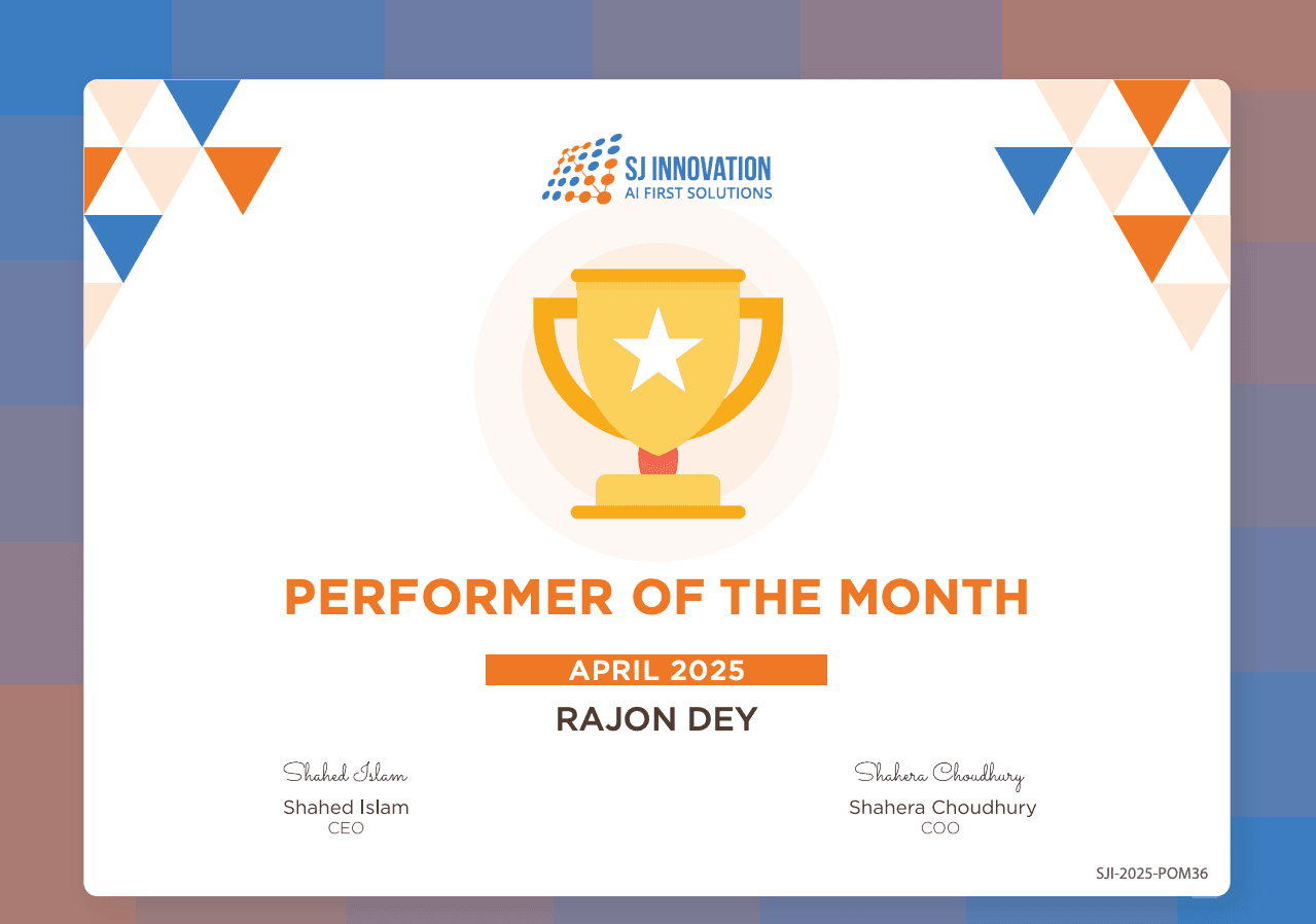 Performer of the Month - April 2025