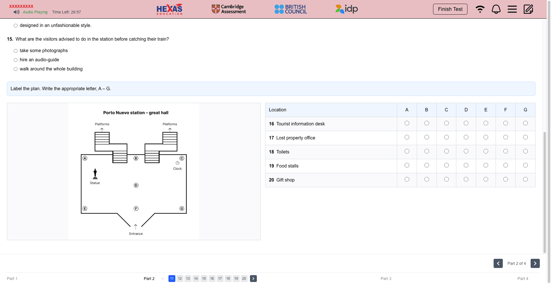 Online IELTS Test Platform